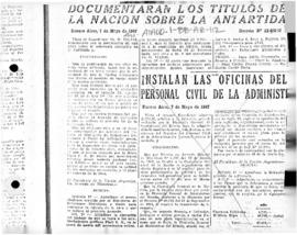 Argentina, Decree no. 12,412 authorising the publication of a book on Argentine sovereignty over ...