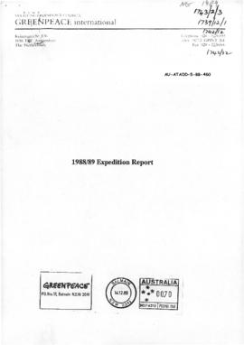 Greenpeace International "1988/89 expedition report"