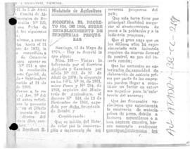 Chile, Decree no. 163 concerning the fishing industry
