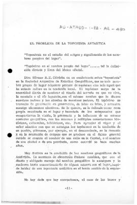 Enrique Jorge Pierrou "Toponomia del sector Antartico Argentino"