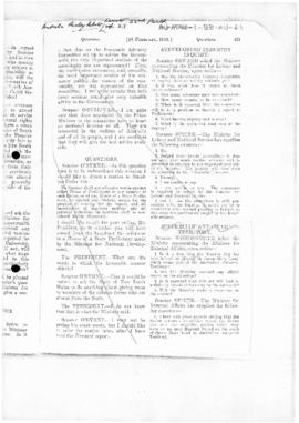 Australia, Parliamentary question and answer concerning Soviet activity within the Australian Ant...