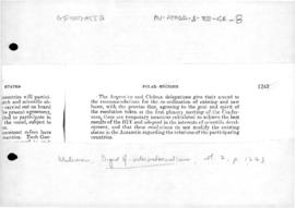 Declaration by Argentina and Chile concerning the location of Antarctic bases at the First Intern...