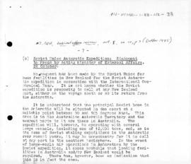 NZ press statement on Soviet expedition