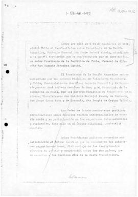 Joint declaration of Argentina and Chile
