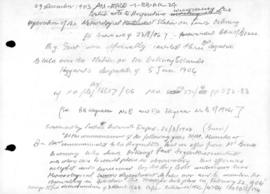 British note to Argentina concerning the operation of the meteorological station in the South Ork...