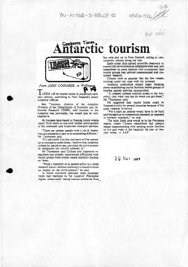"Antarctic tourism", The Canberra Times