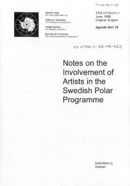 Twenty-second Antarctic Treaty Consultative Meeting (Tromsø) Information paper 127 "Notes on...