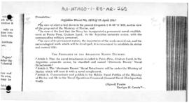 Decree No. 7,885  concerning the Argentine base "Almirante Brown", Paradise Harbour