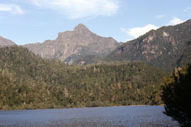 Cliffs of Mount Anne above Lake Timk
