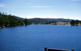 View of water across Barnes Bay 1960
