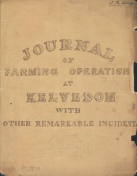 1853-55: Journal of farming operations at Kelvedon