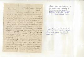 Letter from John Benson to his sister Ann
