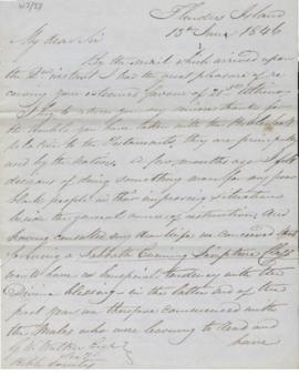 Robert Clark to George Washington Walker 13th June 1846