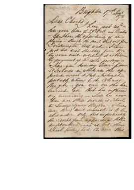 Letter: Brighton, December 1876