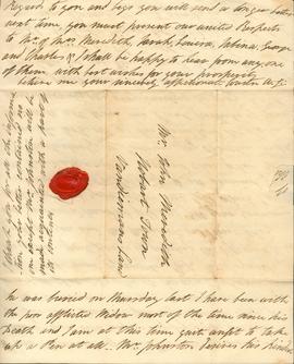 2 Feb 1822 - Ann Johnston to cousin John Meredith