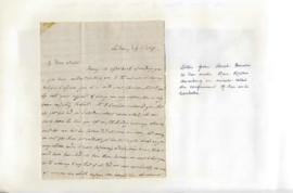 Letter from Sarah Benson to her sister Ann Mather