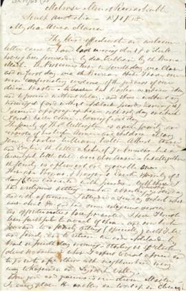 Letter Francis to Anna Maria Cotton 13th Jan 1868