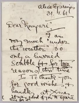 Letter - 31 January 1961